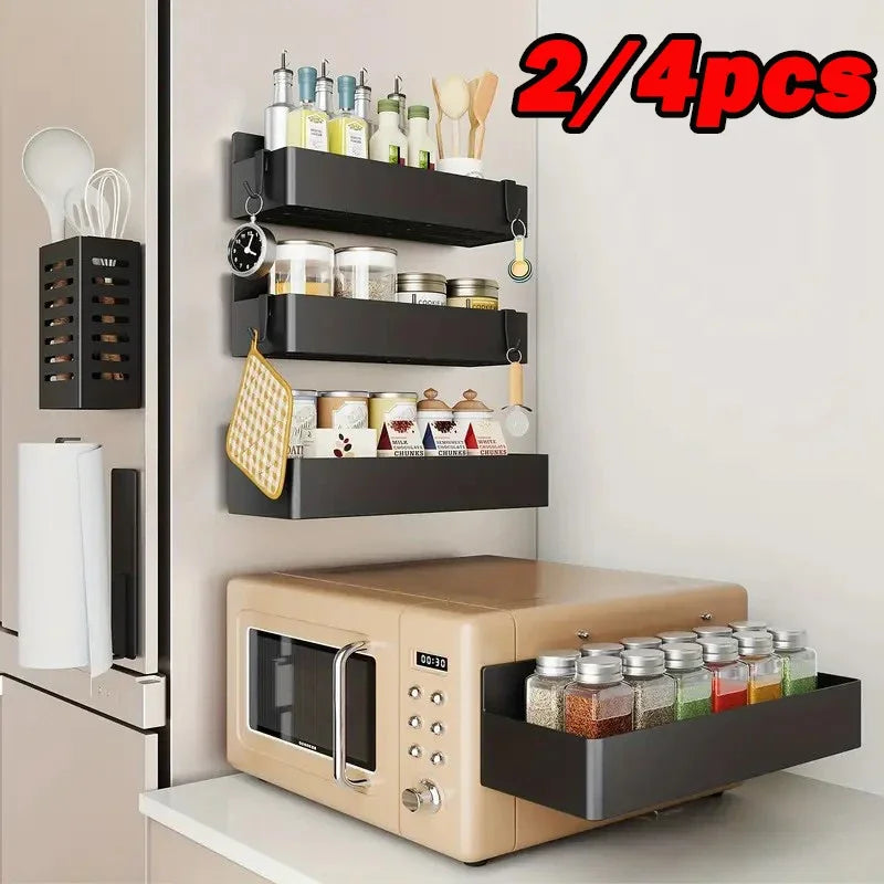 2/4PCS Magnetic Storage Basket