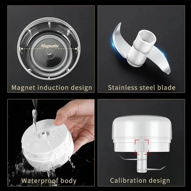250ml Mini Rechargeable Garlic Chopper Meat Grinder